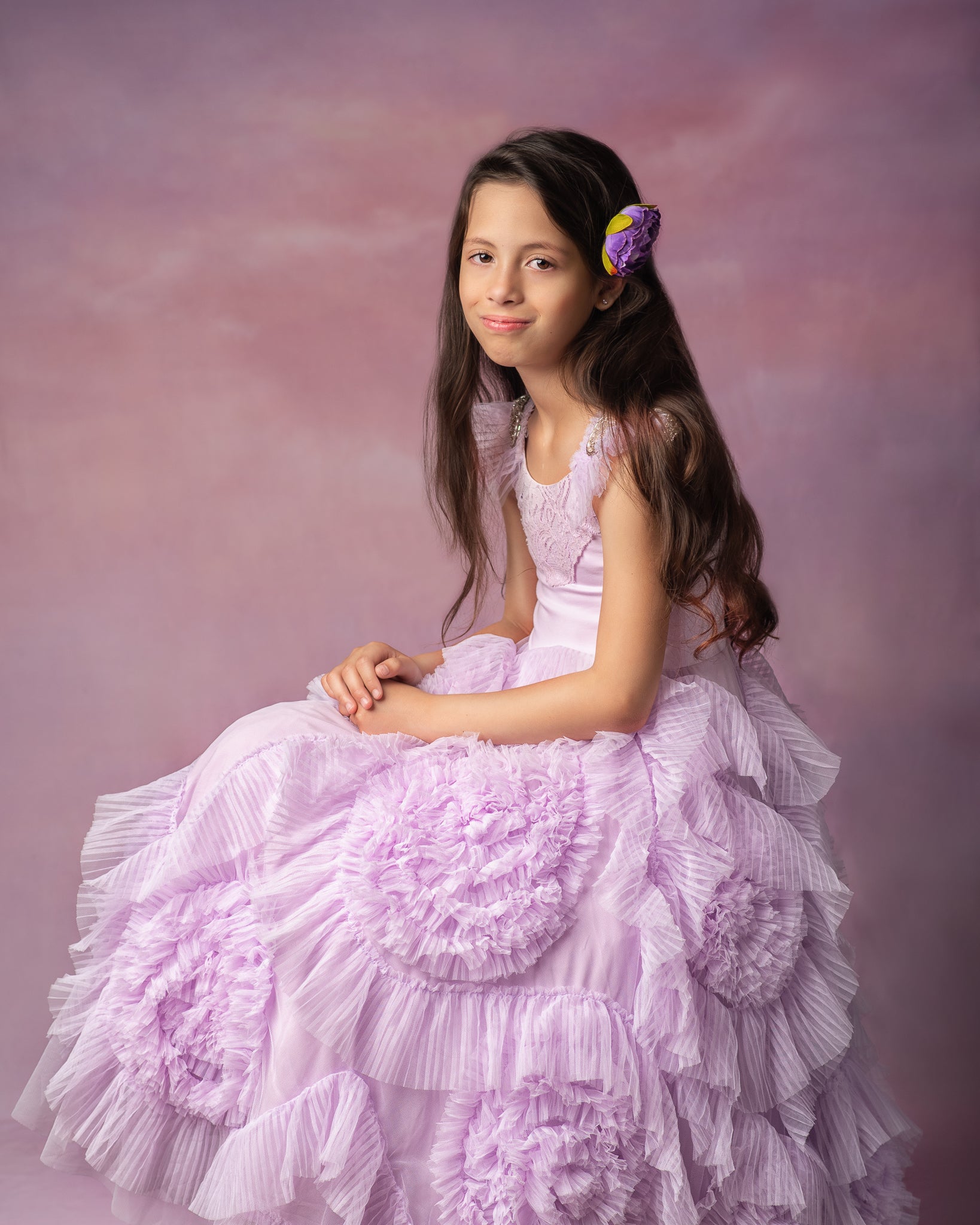 Avezano Pink Clouds Abstract Texture Art Portrait Photography Backdrop-AVEZANO